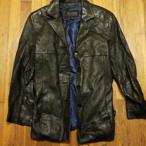 Black leather jacket